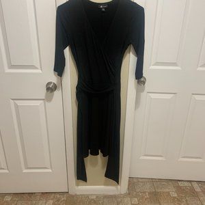 AB Studio Mock Wrap Flattering Tie-Back Dress SZ - M